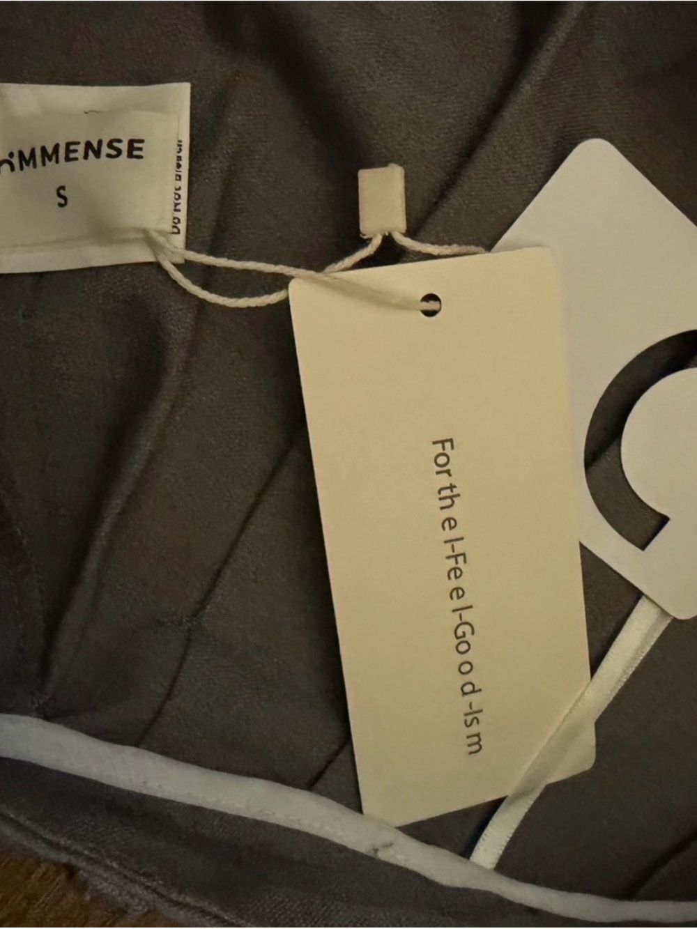 Gray Pleated Midi Skirt with a High Slit - Picture 4 of 7